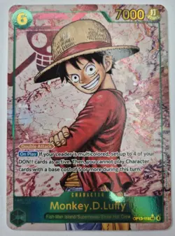 One Piece TCG - Monkey D. Luffy OP13-118 SEC ALTERNATE ART (SEC AA) - NM - ENG - Image 1