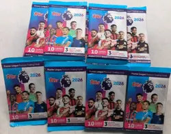 Topps Premier League 2026 Trading Card Packets Debut Edition 10 Cards Per Packet - Image 2