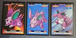 NIDORAN X NIRORINO X NIDOKING LOT - POKEMON KANTO CREALASER RARE TCG CARDS - Image 1