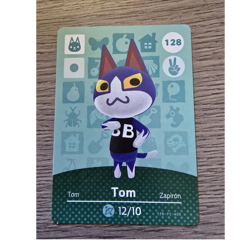 Nintendo Animal Crossing amiibo Card Tom Series 1 #128 Regular Finish - Image 1