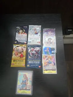 One Piece Card Game Sealed Booster Packs And Singles Lot - Image 1
