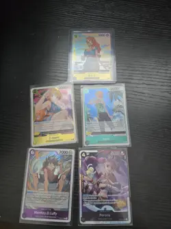 One Piece Card Game Sealed Booster Packs And Singles Lot - Image 3