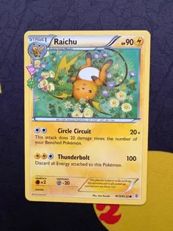 Raichu RC9/RC32 Common Generations Radiant Collection Pokemon Card Near Mint - Image 1