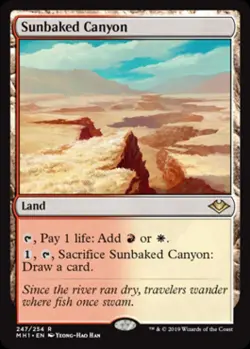 Sunbaked Canyon - Near Mint MTG Modern Horizons - Image 1