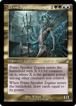 Prime Speaker Zegana (Retro Frame) -Foil Near Mint MTG Ravnica Remastered - Image 1