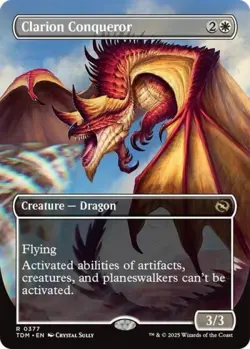 Clarion Conqueror (Borderless) - Near Mint MTG Tarkir: Dragonstorm - Image 1