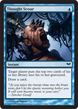Thought Scour - Medium Play MTG Dark Ascension - Image 1