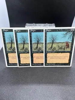 ***Blight x4***Fourth Edition MTG Magic - Image 1