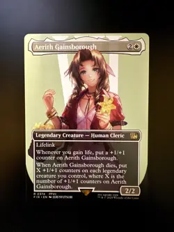 MTG Final Fantasy English Aerith Gainsborough Borderless 0374 Non-Foil - Image 1