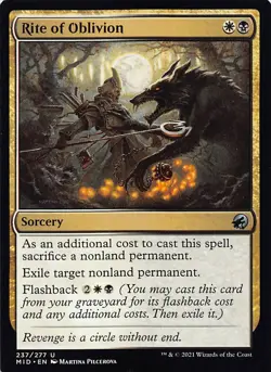 Rite of Oblivion MID 237 Normal English NM - MTG - Image 1