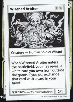 Wizened Arbiter - Near Mint MTG Mystery Booster Test Print - Image 1