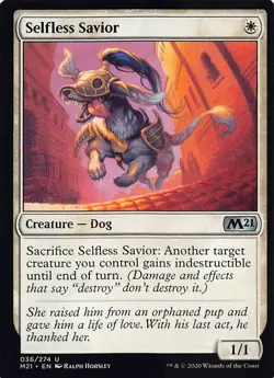 Selfless Savior M21 36 Normal English NM - MTG - Image 1
