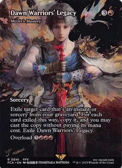 Dawn Warriors' Legacy - Mizzix's Mastery (Showcase) FCA 41 Normal English NM - M - Image 1