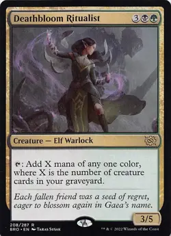 Deathbloom Ritualist BRO 208 Normal English NM - MTG - Image 1