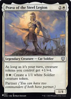 Prava of the Steel Legion LIST 087/028 Normal English NM - MTG - Image 1