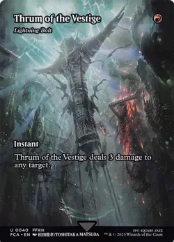 Thrum of the Vestige - Lightning Bolt (Showcase) FCA 40 Normal English NM - MTG - Image 1