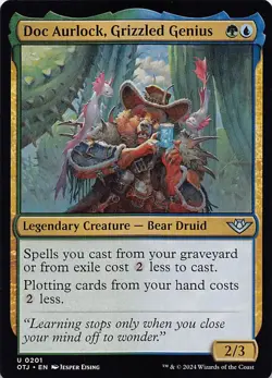 Doc Aurlock, Grizzled Genius OTJ 201 Normal English NM - MTG - Image 1