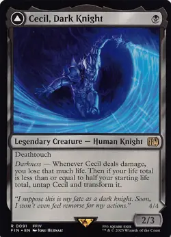 Cecil, Dark Knight FIN 91 Normal English NM - MTG - Image 1
