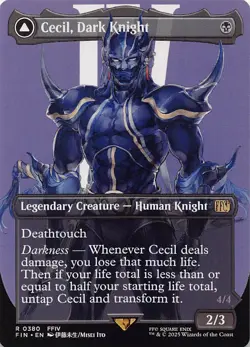 Cecil, Dark Knight (Borderless) FIN 380 Normal English NM - MTG - Image 1