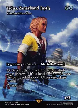 Tidus, Zanarkand Fayth - Thrasios, Triton Hero (Showcase) FCA 58 Normal English - Image 1