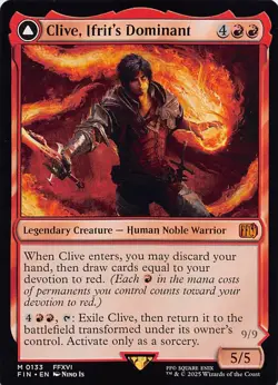 Clive, Ifrit's Dominant FIN 133 Normal English NM - MTG - Image 1