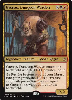 Grenzo, Dungeon Warden A25 205 Normal English NM - MTG - Image 1