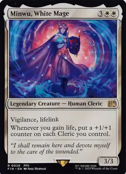 Minwu, White Mage FIN 26 Normal English NM - MTG - Image 1