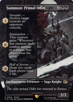 Summon: Primal Odin (Borderless) FIN 365 Normal English NM - MTG - Image 1