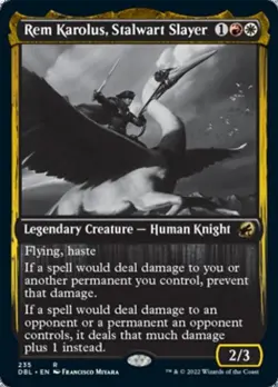 Rem Karolus, Stalwart Slayer - DBL MTG - Light Play - Image 1