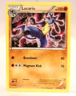 Pokemon - Lucario - 47/124 - Fates Collide - Rare - NM/M - Image 1