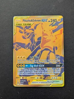 Pikachu & Zekrom GX - SM248 - Pokemon TCG Sun & Moon Promo Ultra Rare Card NM - Image 1