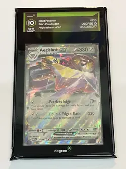 2024 Aegislash ex 135/182 S&V Paradox Rift Holo Double Rare Pokemon Gem Mint 10 - Image 1