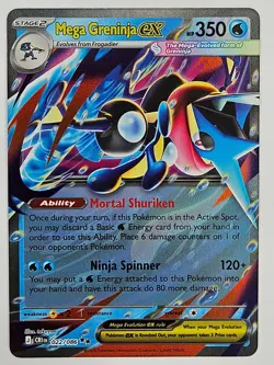 Pokemon Chaos Rising 022/086 Mega Greninja ex Double Rare - Image 1