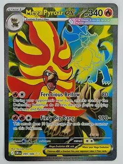 Pokemon Chaos Rising 099/086 Mega Pyroar ex Ultra Rare - Image 1