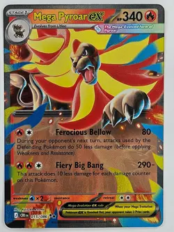 Pokemon Chaos Rising 015/086 Mega Pyroar ex Double Rare - Image 1