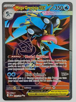 Pokemon Chaos Rising 100/086 Mega Greninja ex Ultra Rare - Image 1