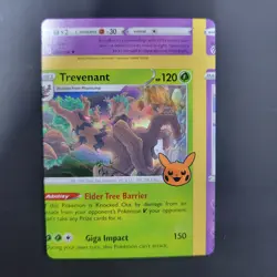 Pokemon TCG NFC Error Miscut Card Trevenant 017/196 Trick Or Trade Holo - Image 3