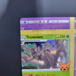 Pokemon TCG NFC Error Miscut Card Trevenant 017/196 Trick Or Trade Holo - Image 4