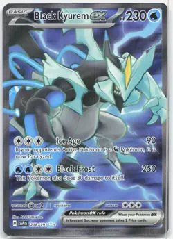 Black Kyurem ex 218/191 Ultra Rare Surging Sparks Pokemon Holo Near Mint - Image 1