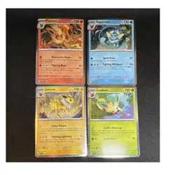 Pokemon TCG SVP Promo Holo Flareon Vaporeon Jolteon Leafeon Cards 167-170 Lot - Image 1