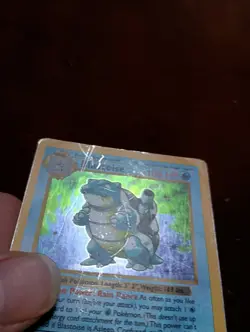 Blastoise 2/102 Holo Rare Base Set (Shadowless) Pokemon Card HP/ damage - Image 2