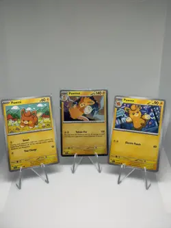 Pawmo, Pawmi, Pawmot ME Phantasmal Flames Cosmos Holo Set Of 3 Pokemon NM - Image 1