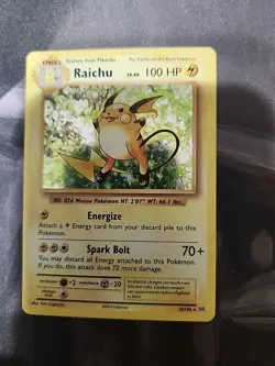 Raichu - XY Evolutions Set - 36/108 - Holo - Pokemon Card - EXC / LP - Image 1