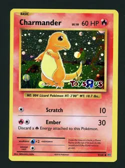 Charmander NM 9/108 - Cosmos Holo Toys R Us Promo - XY Evolutions Pokemon - Image 1