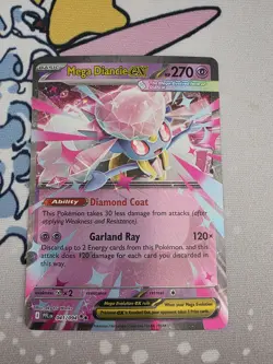 MEGA DIANCIE EX 041/094 PHANTASMAL FLAMES POKEMON (DOUBLE RARE, NM) - Image 1