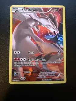 Reshiram Full Art Promo Holo XY74 XY 120 HP Basic Pokemon Card - Image 1