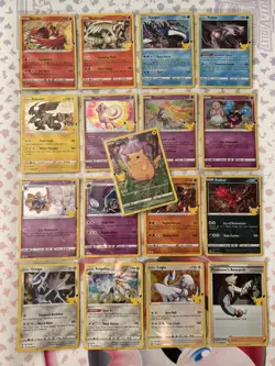 Pokemon TCG Celebrations X16 Holo Card Bundle Plus Pikachu 005/025 - Image 1
