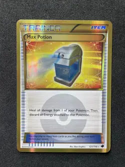 Max Potion 121/116 Plasma Freeze **LP** Secret Rare Gold Holo Pokemon 2013 - Image 1