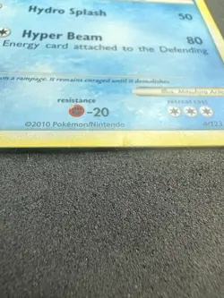 Pokemon TCG Gyarados Cracked Ice Holo 4/123 SMALL DING ON BOTTOM (See Pics) - Image 2
