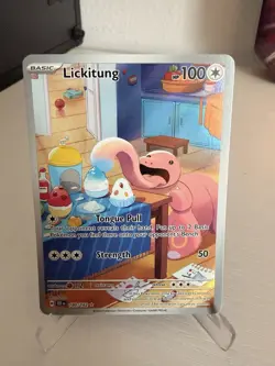 Pokemon TCG Lickitung Illustration Temporal Forces 180/162 - Image 1